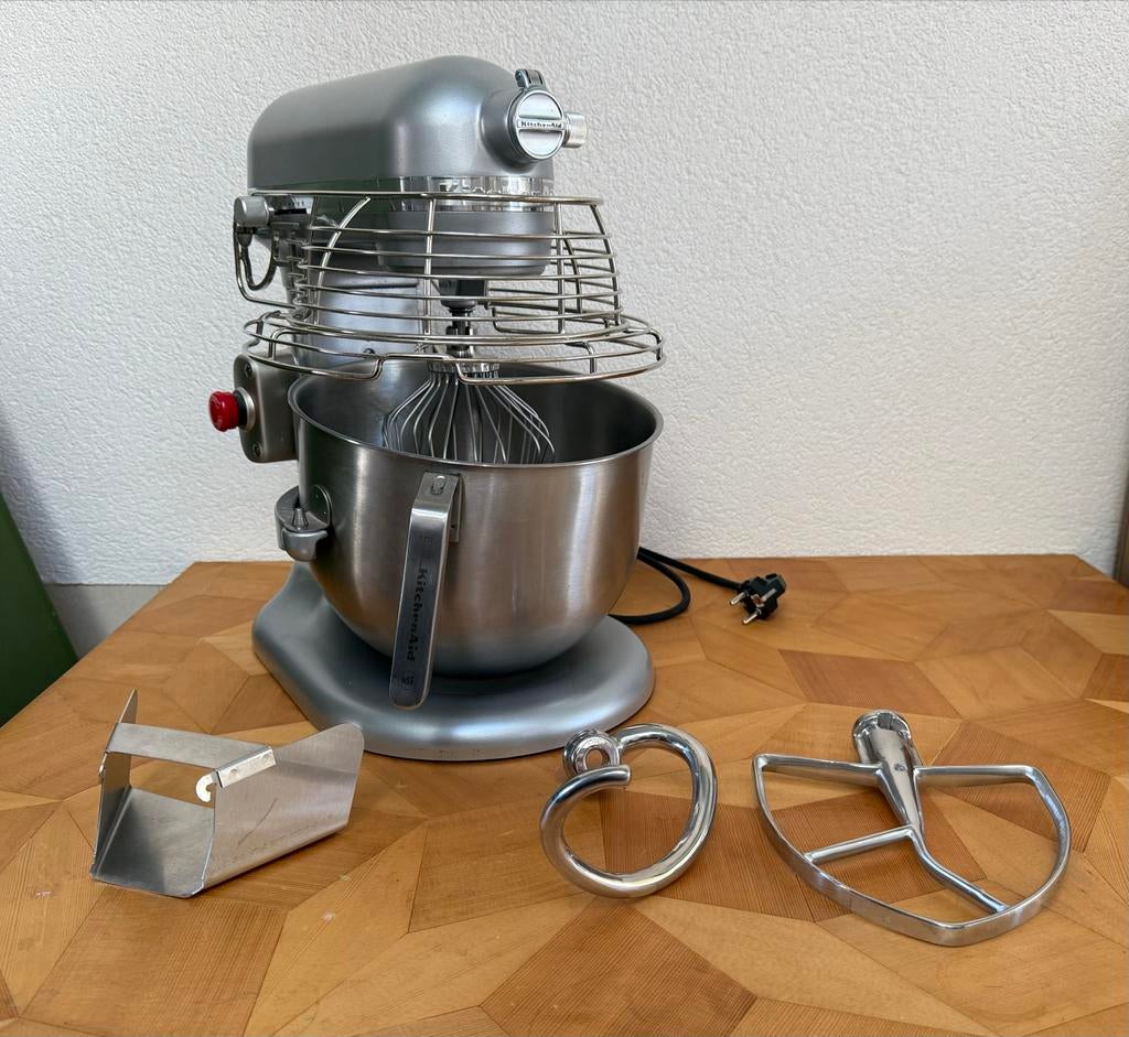 Kitchenaid Professional 6.9L Bowl-Lift Mixer Zilver, Witgoed en Apparatuur, Keukenmixers, Zo goed als nieuw, 4 liter of meer, 3 snelheden of meer