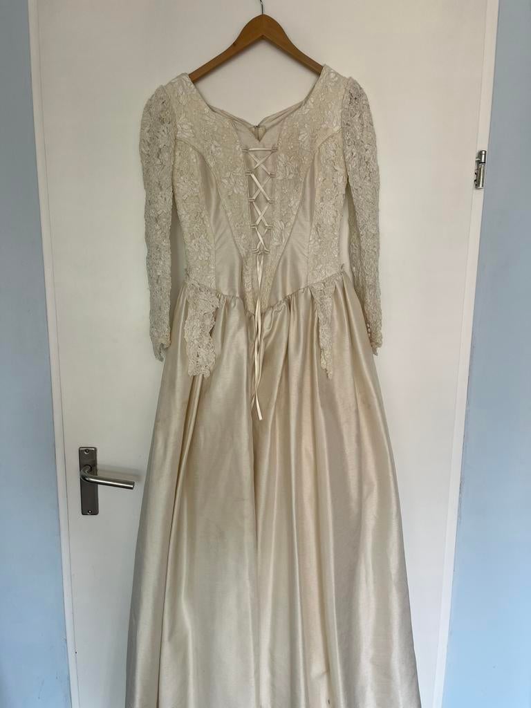 Trouwjurk, Overige typen, Wit, Zo goed als nieuw, Ophalen