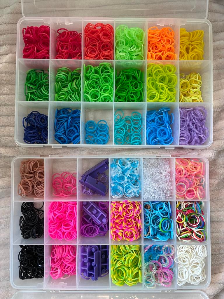 Grote set Loombands + boek, Ophalen of Verzenden, Zo goed als nieuw