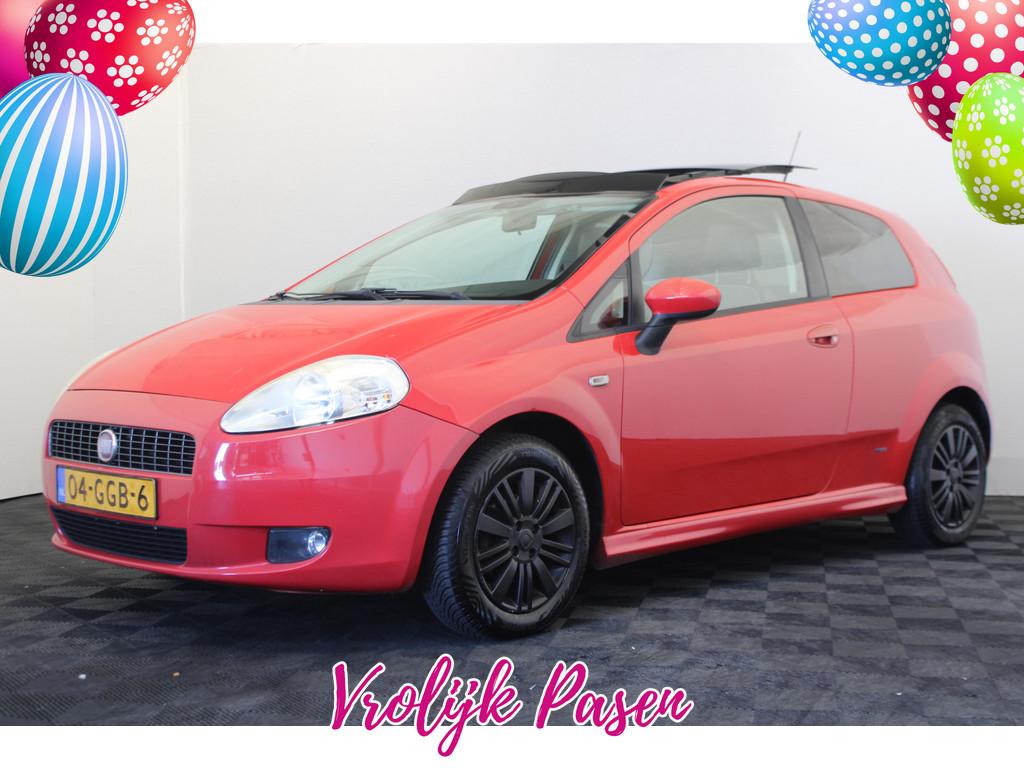 Fiat Grande Punto 1.4 Dynamic *Pasen Geopend!* (bj 2008), Voorwielaandrijving, Stof, Zwart, 4 cilinders
