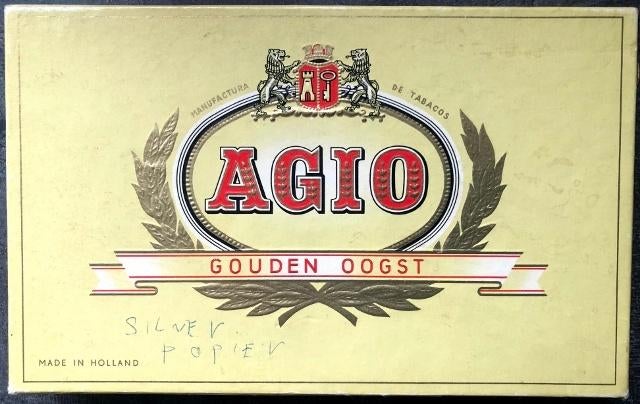 Sigarendoosje van Agio, Gouden oogst, Ophalen, Gebruikt, Tabaksdoos of Verpakking