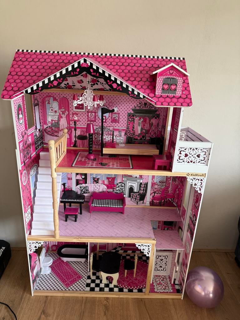 KidKraft Poppenhuis met Meubels - Roze Droomhuis, Verzamelen, Poppen, Ophalen, Nieuw, Overige typen