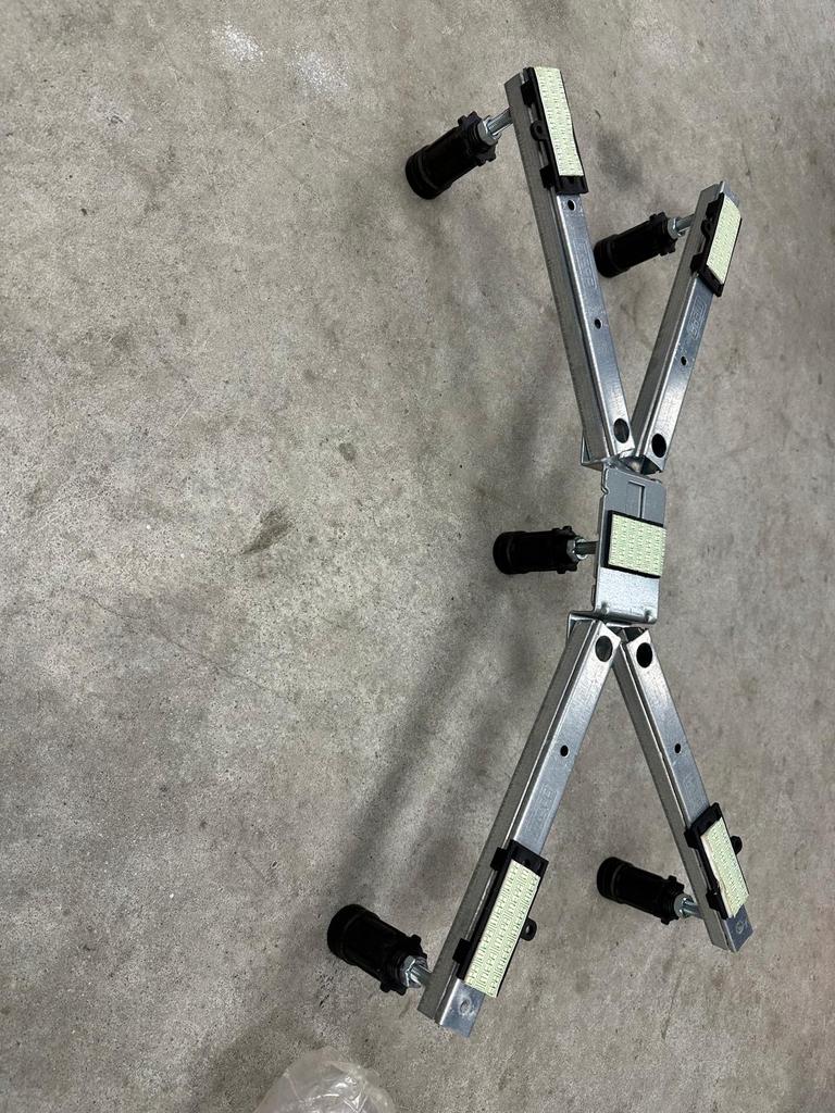 Douchebak onderstel, Ophalen of Verzenden, Gebruikt, Rvs, Douche