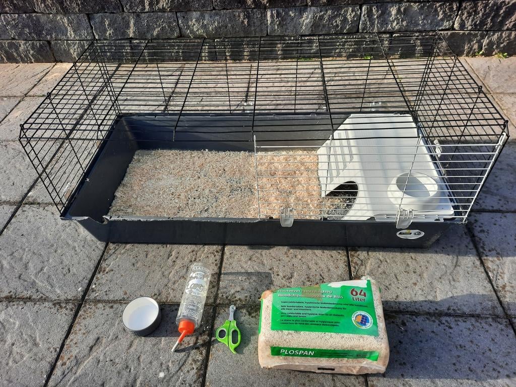 Te Koop : Ferplast  Konijnen / Cavia kooi met toebehoren, Dieren en Toebehoren, Ophalen