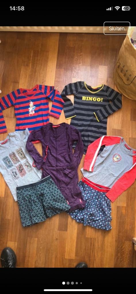 Br@nd pakket 122 128 meisje 8 stuks, Ophalen of Verzenden, Zo goed als nieuw, Meisje, Jurk of Rok