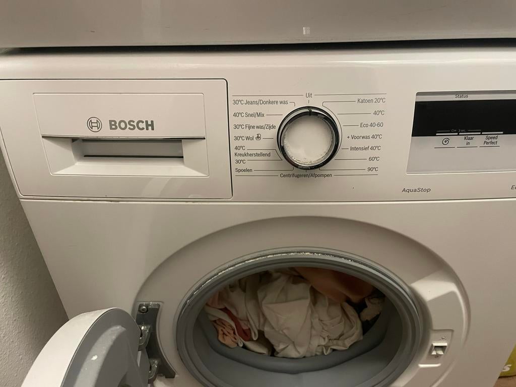 Bosch WAN28095NL Wasmachine, Gebruikt, Ophalen of Verzenden, Voorlader, Wolwasprogramma