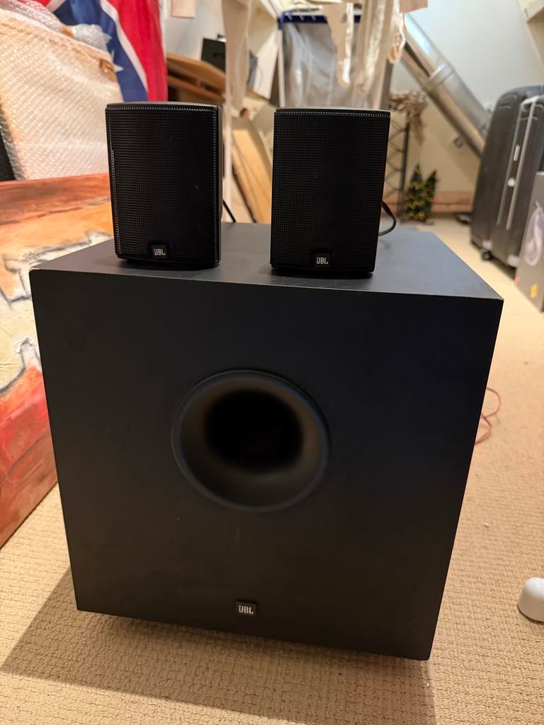 JBL SCS 75 speakerset met subwoofer, Gebruikt, JBL, Ophalen of Verzenden, Complete surroundset