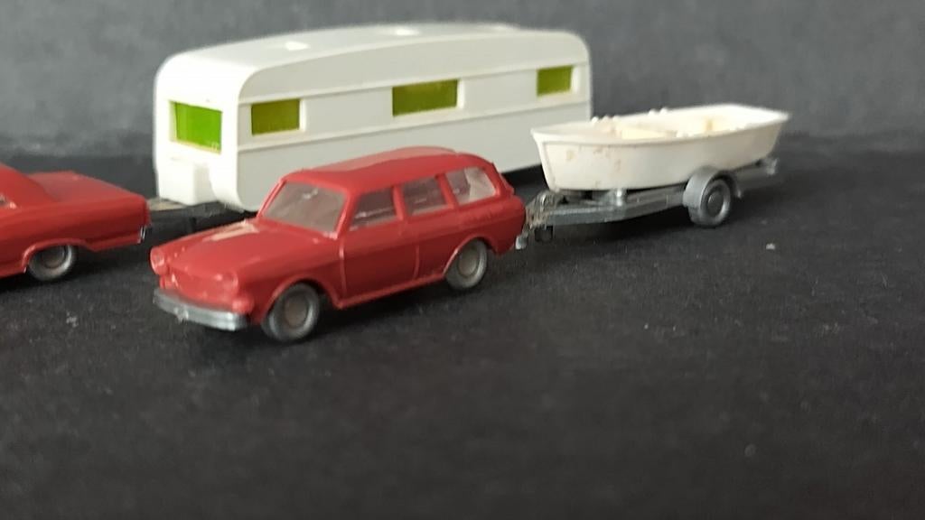 Ford 22m en Vw 411 met boot en Caravan 1:160 Wiking Pol, Auto, Nieuw, Wiking@wiking.de, Unter den Eichen 8 Berlin Germany
