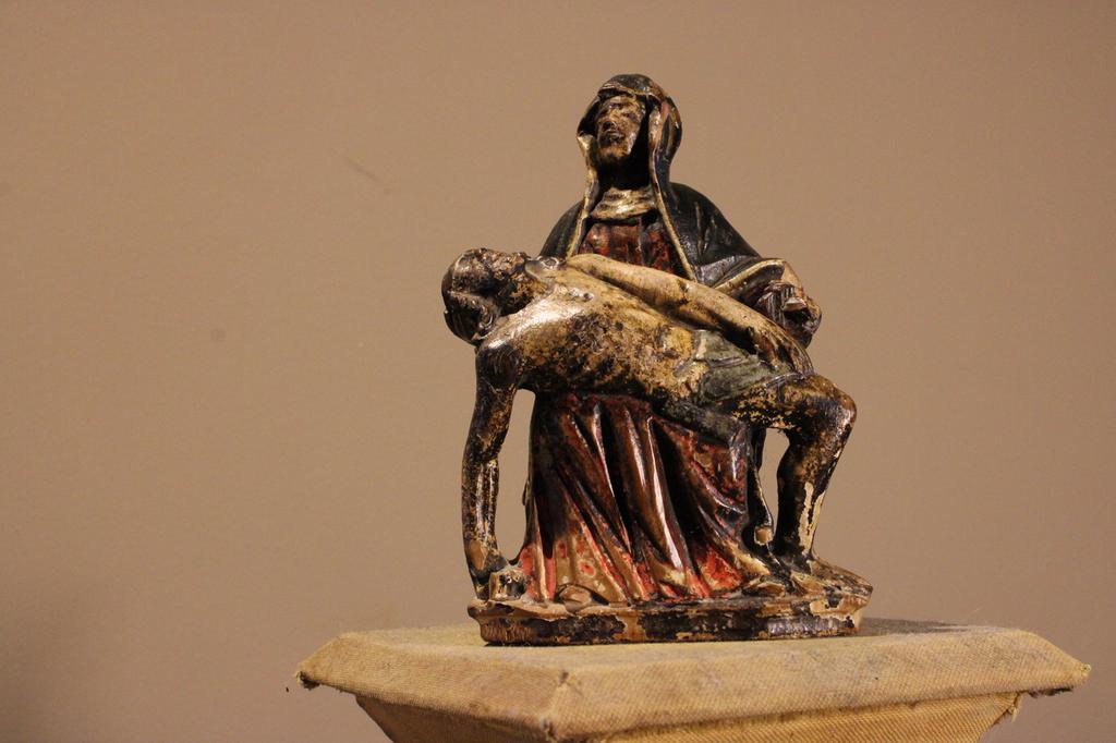 Piëta - zuid tirol / italië eind 17e eeuw linde hout, Ophalen of Verzenden