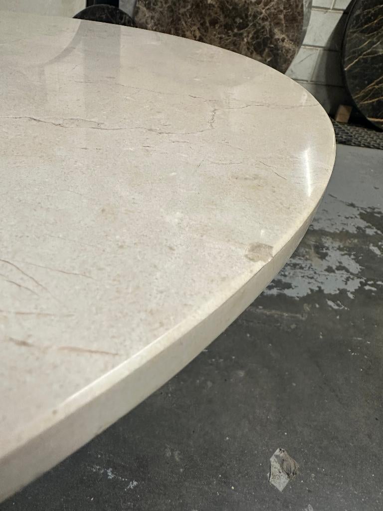 OPRUIMING UITVERKOOP - Diverse marmeren salontafels, Ophalen, 50 tot 100 cm, Overige materialen, Rond