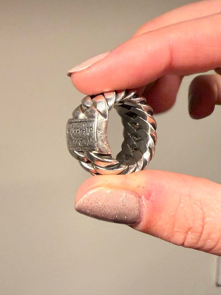 Buddha to Buddha Ring Maat 18 Unisex 925 Zilver, Sieraden, Tassen en Uiterlijk, Ringen, 18 tot 19, Gebruikt, Ophalen of Verzenden