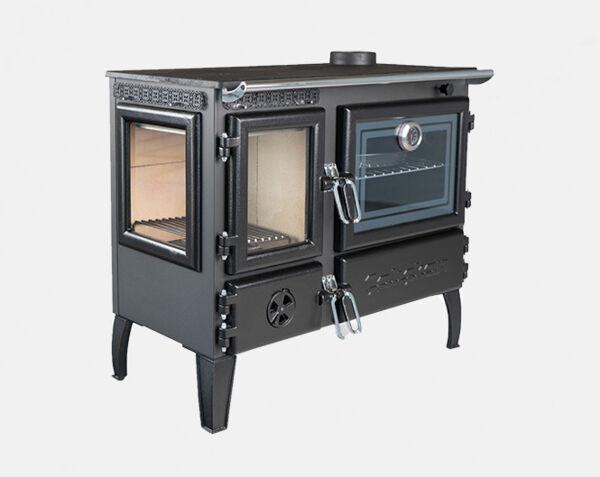 Stalen Houtkachel met oven | ÇALI?KAN Model 214 3D 7kw, Niet ingevuld, Niet ingevuld, Ophalen of Verzenden, Vrijstaand