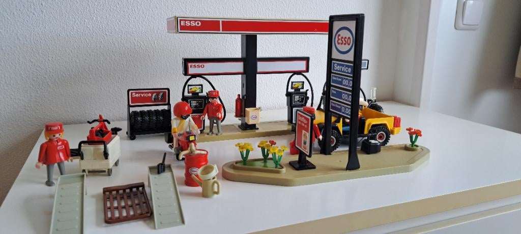 Playmobil Esso tankstation en diverse thema's, Ophalen of Verzenden, Gebruikt, Los playmobil