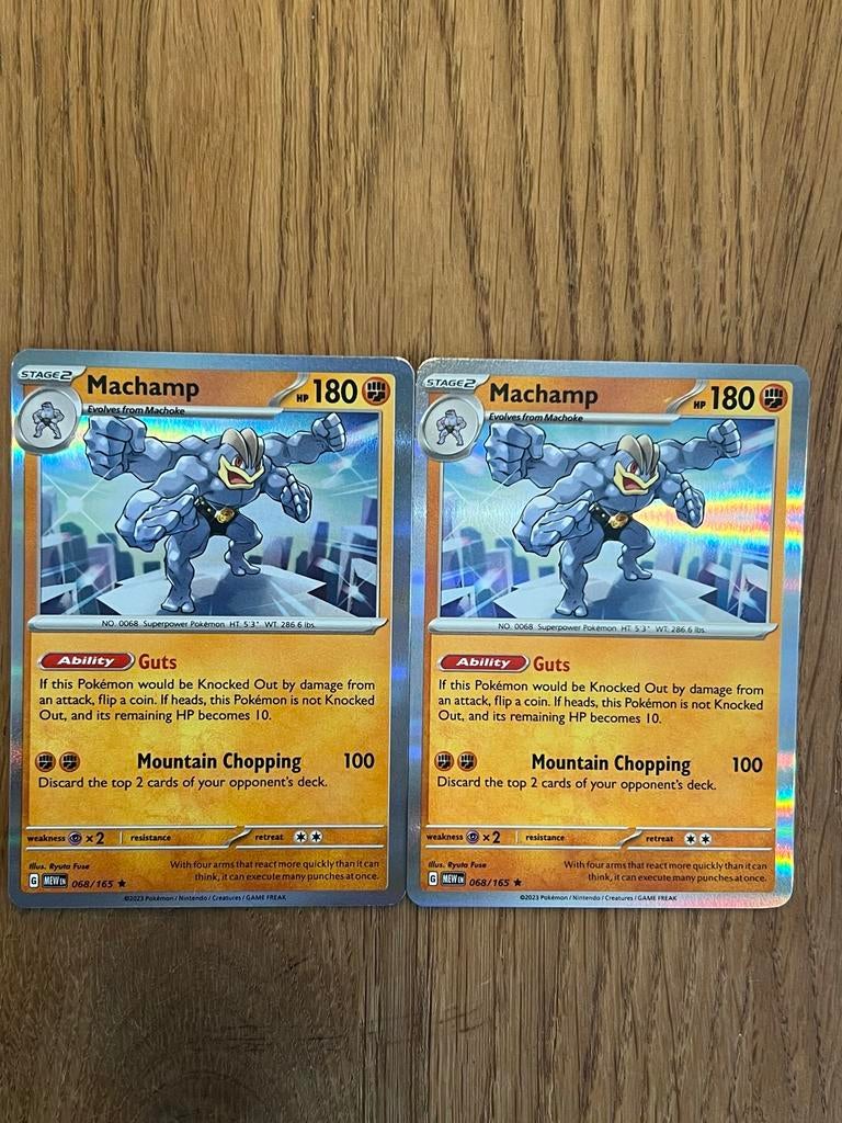 Machamp 068/165 Holo - Pokémon 151 Set (nog 1 beschikbaar), Ophalen of Verzenden, Losse kaart, Foil