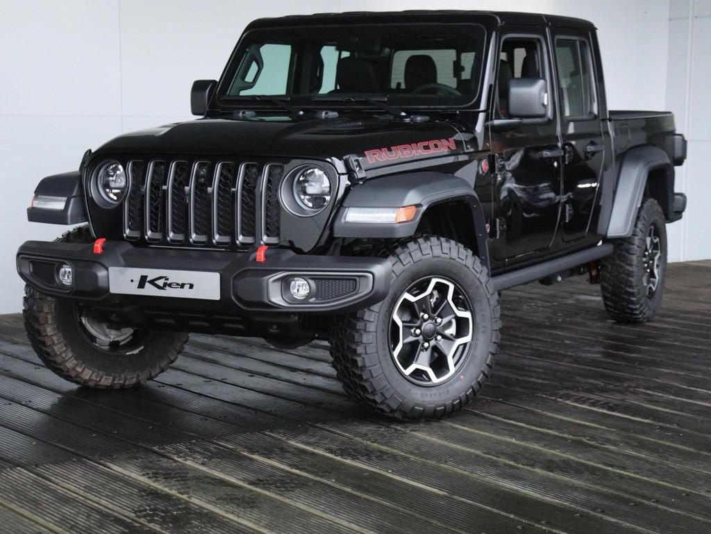 Jeep Gladiator Rubicon 3.6 V6 | Grijs kenteken | mogelijk 5, Auto's, Automaat, Gebruikt, Zwart, Bedrijf