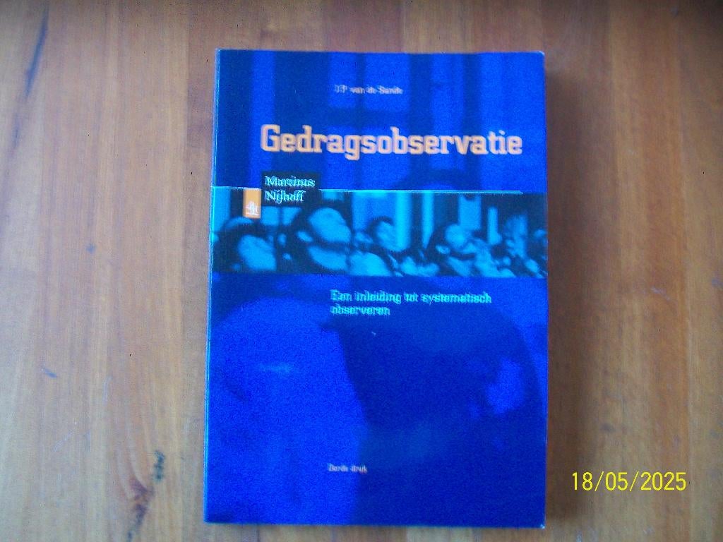 Gedragsobservatie - Martinus Nijhoff, Verzenden, Zo goed als nieuw, Overige onderwerpen
