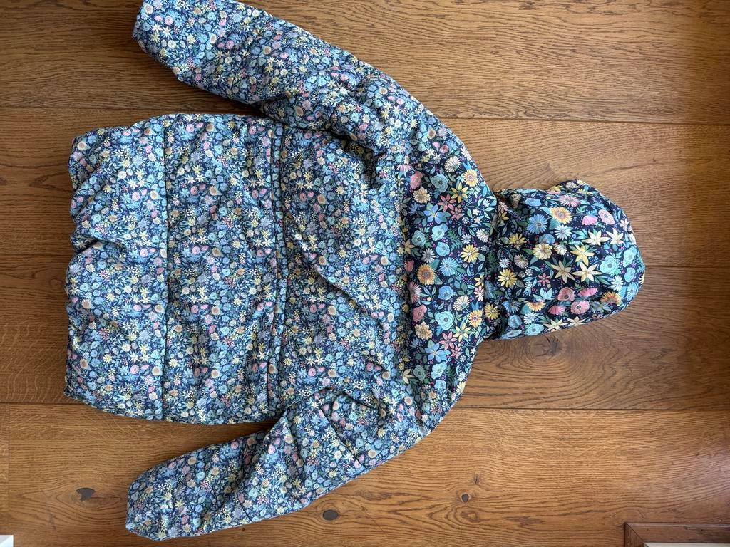 Tumble and Dry winterjas met bloemenprint maat128, Ophalen of Verzenden, Zo goed als nieuw, Meisje