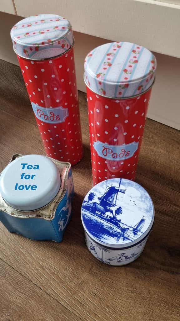 Blikken oa voor koffie pads, Ophalen, Gebruikt, Koffie