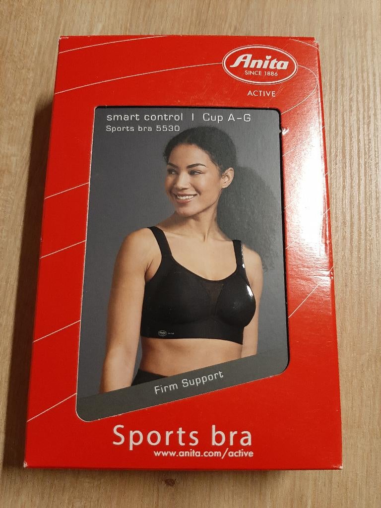 Anita Active Sport BH 90F Smart Control bügelfrei Schwarz, Kleding | Dames, Ondergoed en Lingerie, Ophalen of Verzenden, Zwart