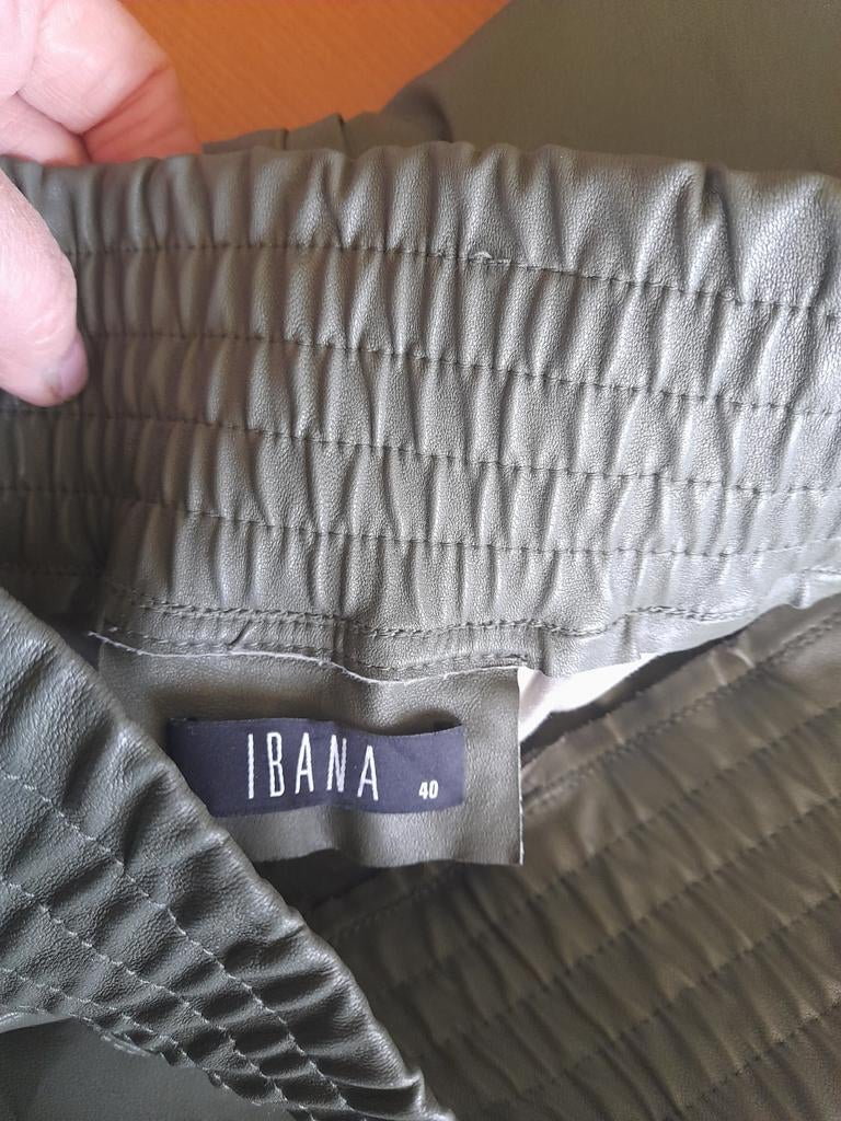 Broek  leer nieuw 40 merk ibana  m, Kleding | Dames, Maat 38/40 (M), Nieuw, Ophalen of Verzenden, Lang