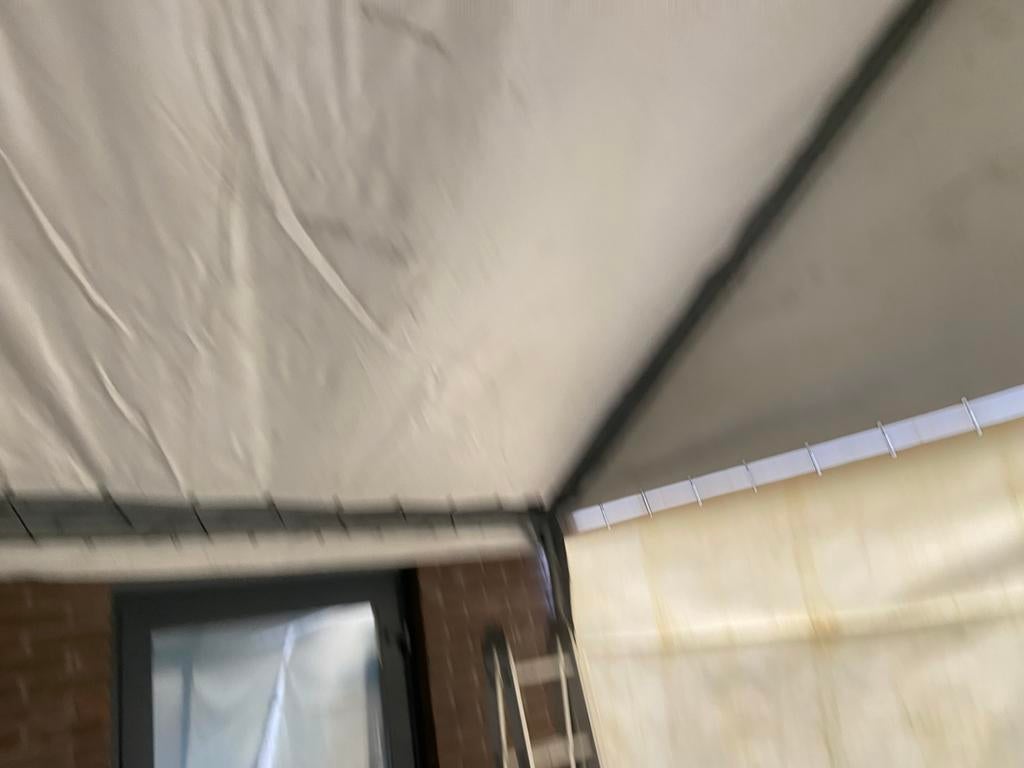 Partytent 2stuks samen 5x5 meter, Caravans en Kamperen, Tenten, Ophalen, Gebruikt