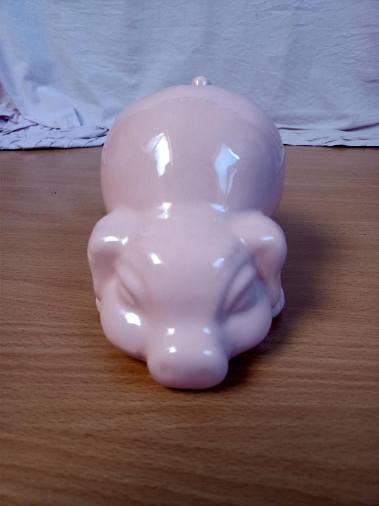 roze spaarvarken / spaarpot, Ophalen, Zo goed als nieuw, Steen, Aardewerk of Keramiek, Dier