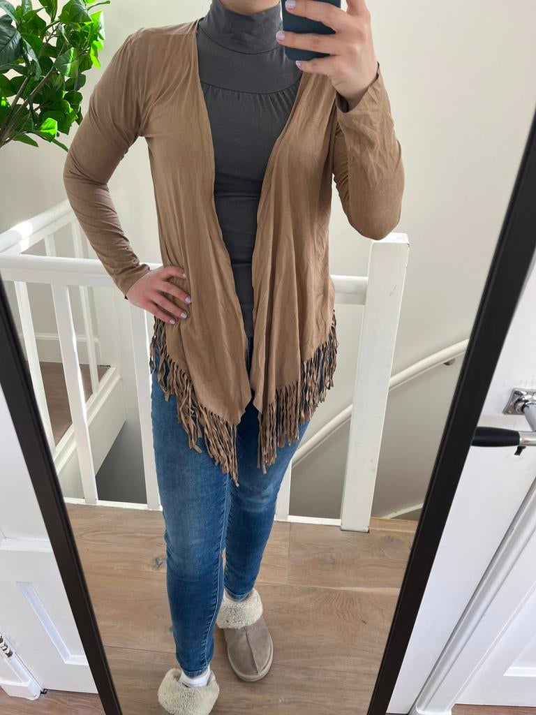 Bruin jasje Amisu maat S / 36, Kleding | Dames, Ophalen, Bruin, Jasje, Maat 36 (S)