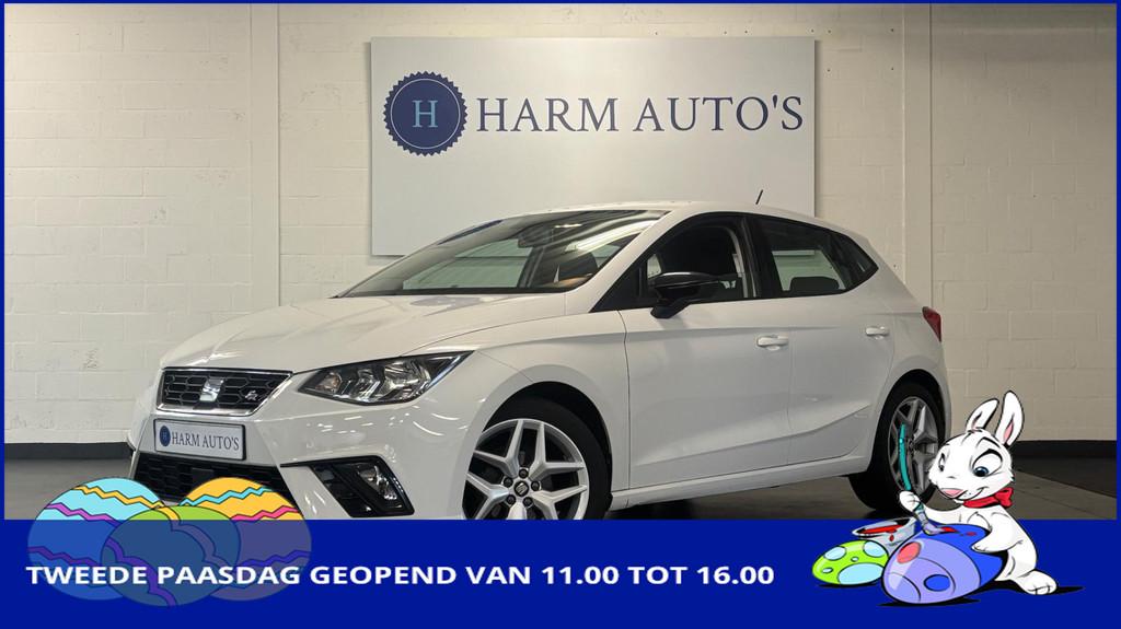 SEAT Ibiza 1.0 TSI FR 116pk Navi / LED / Cruise / Clima / Ca, Stof, Gebruikt, Zwart, 116 pk