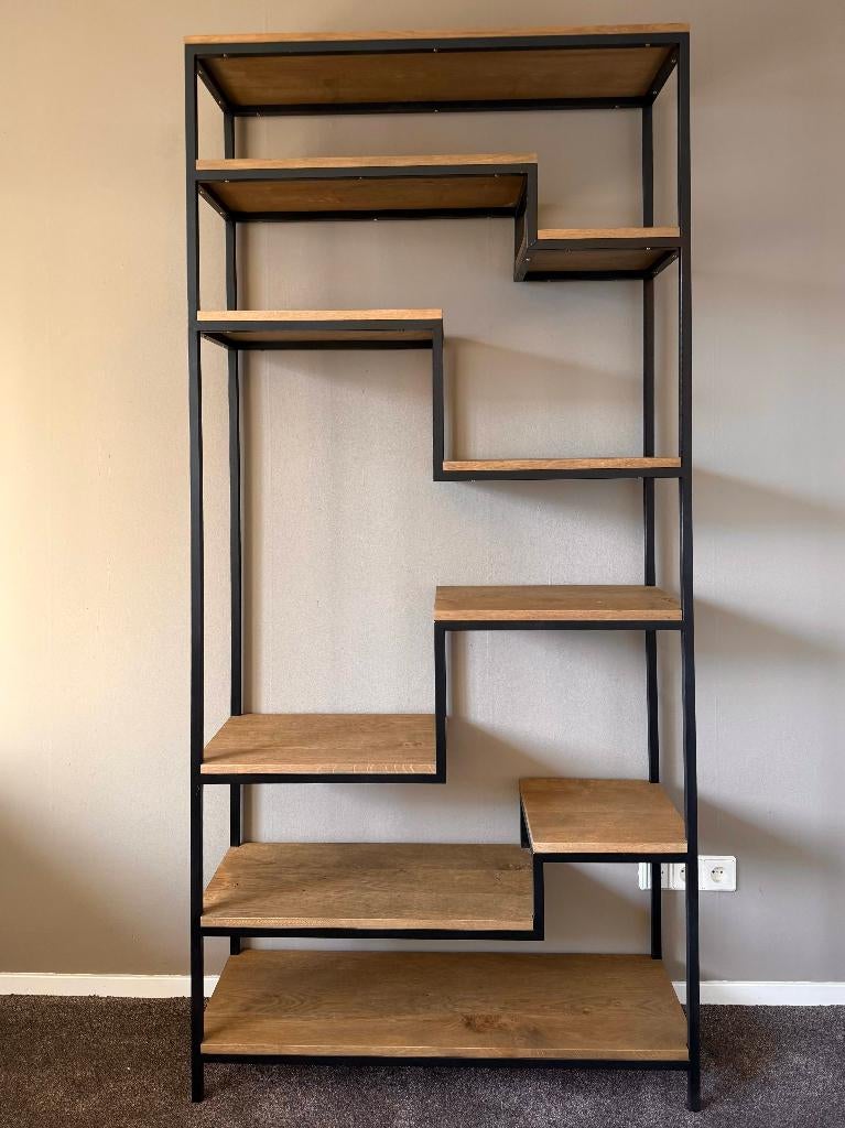 Open Vakkenkast, Metaal, Huis en Inrichting, Kasten | Boekenkasten, Ophalen, 200 cm of meer, 50 tot 100 cm, Zo goed als nieuw