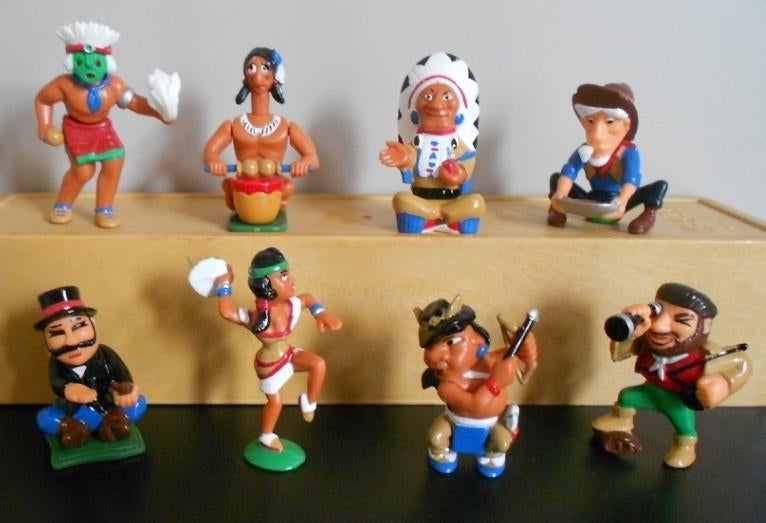 Kindersurprise Ferrero : 8 Indianen uit de serie Im Tal der, Ophalen of Verzenden, Zo goed als nieuw, Overige typen