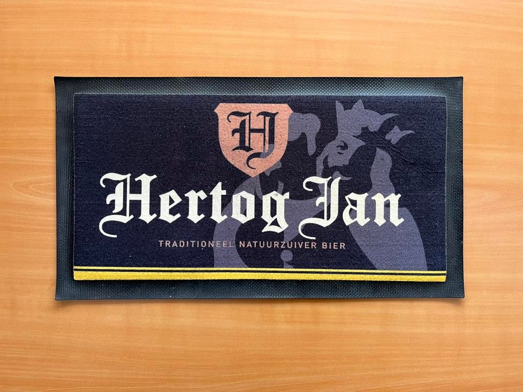 Hertog Jan Bier Barmat HJ Bar Mat Pilsener Pils Kleedje, Verzamelen, Biermerken, Zo goed als nieuw, Overige typen, Hertog Jan