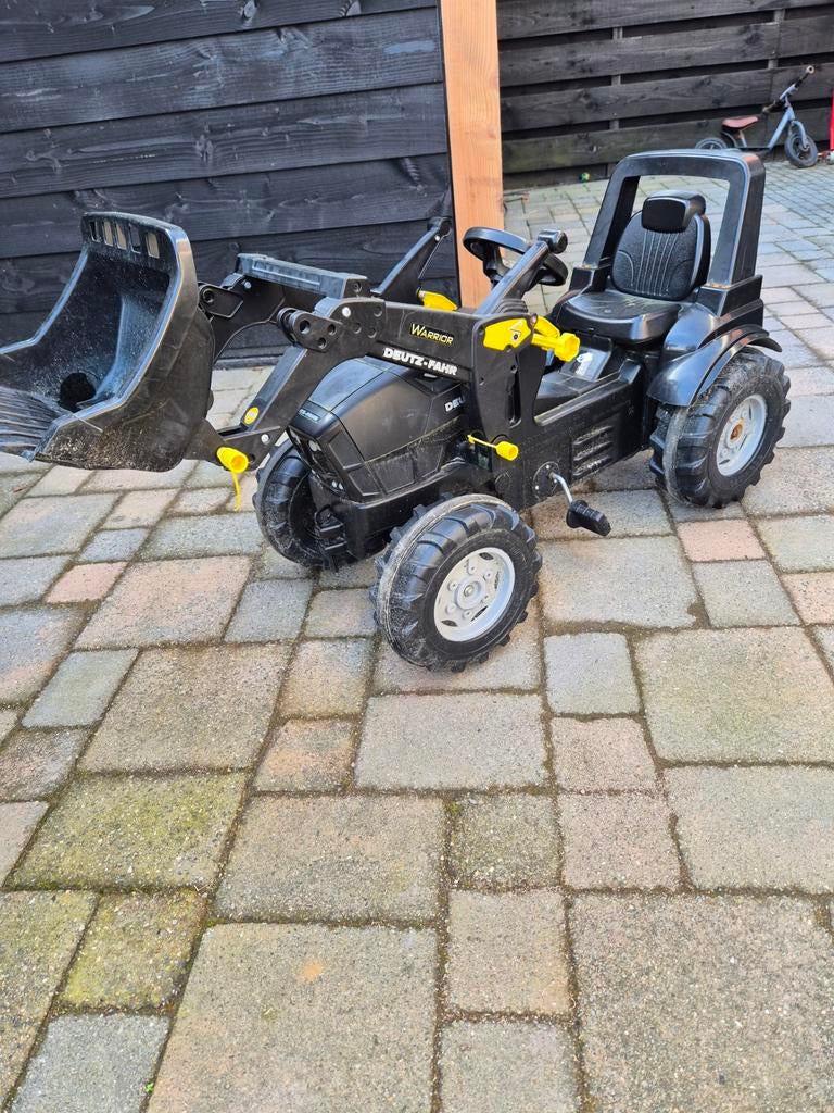 Deutz-Fahr Traptractor met Voorlader - Zwart, Ophalen, Gebruikt, Trapvoertuig