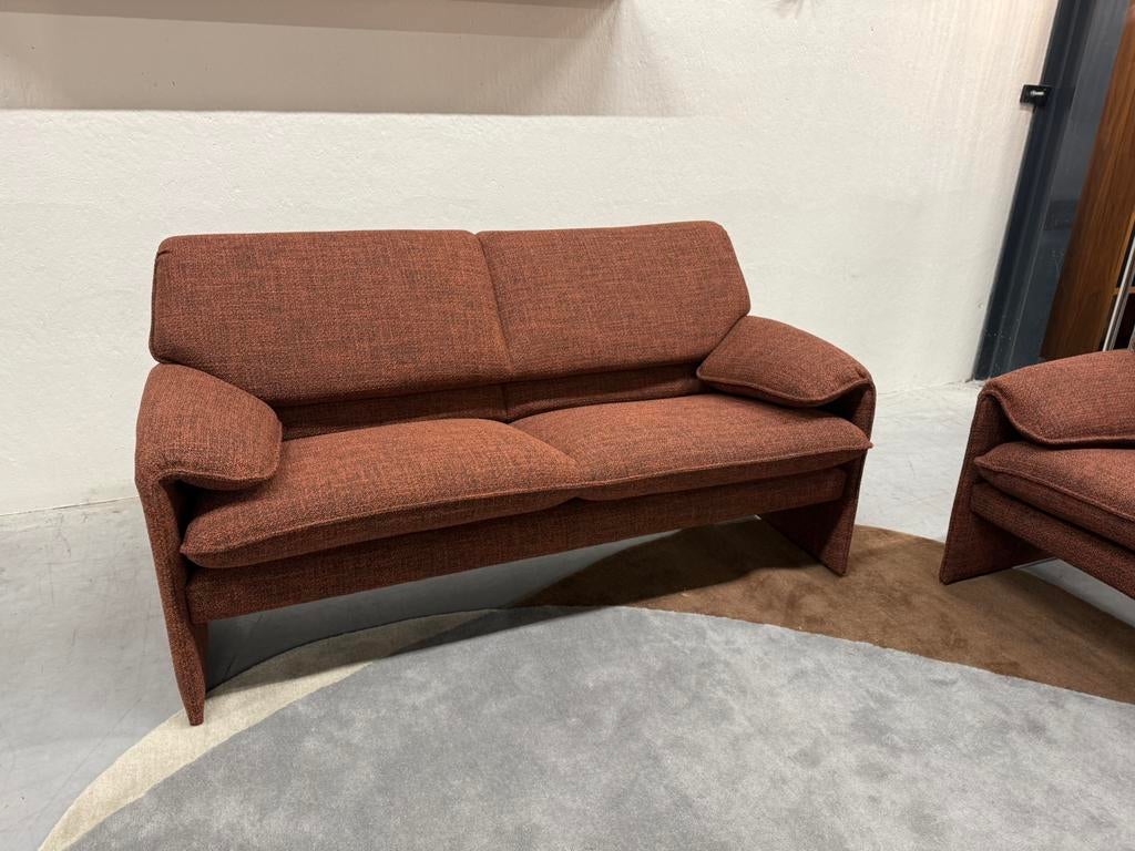 Nieuw Leolux Bora Beta Bank 2,5 zits Migo terra Bankstel, Leolux, 75 tot 100 cm, Ophalen of Verzenden, Rechte bank