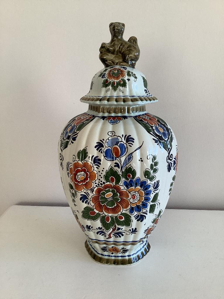 Delfts meerkleurig aardewerk vaas 450, Ophalen