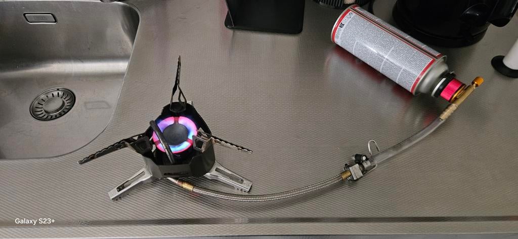 MSR XGK-EX Brander met gasfles adapter, Ophalen of Verzenden, Gebruikt