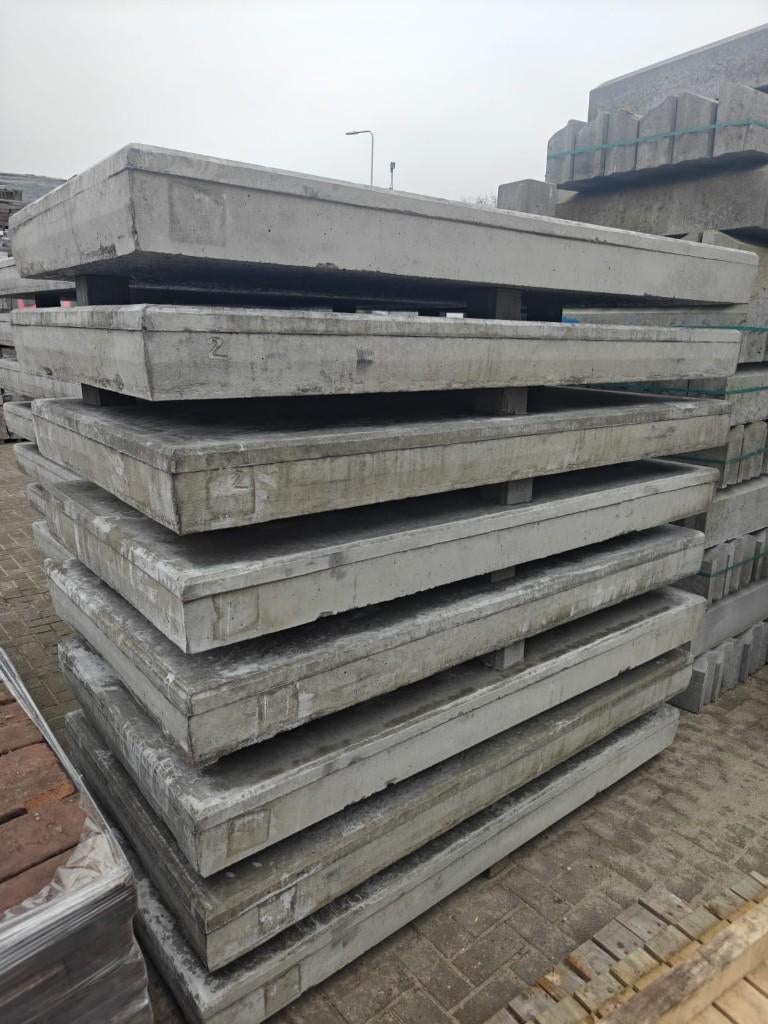 Betonplaten 200x200x16 cm Glad, Tuin en Terras, Tegels en Klinkers, Ophalen, Overige typen, Nieuw, 10 m² of meer