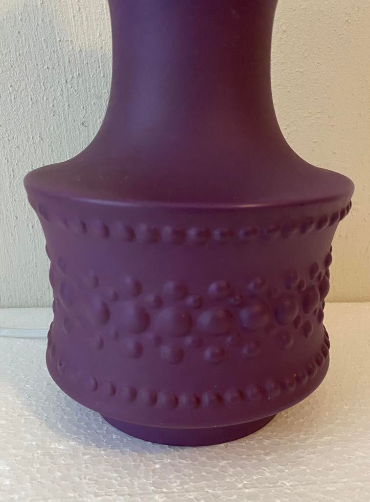 Modica Gouda paarse lampvoet / tafellamp , jaren 60, Overige materialen, Gebruikt, Jaren 60, Ophalen of Verzenden