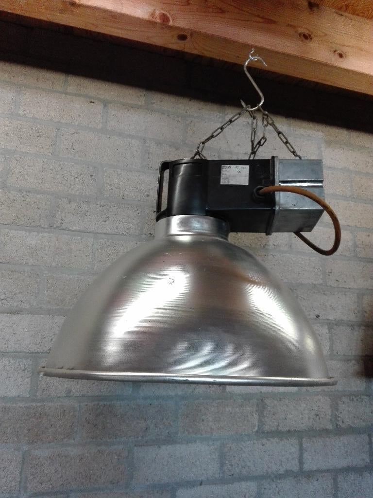 philips industriele lamp, hanglamp, verlichting, lampen, Ophalen, Gebruikt, Metaal, Minder dan 50 cm