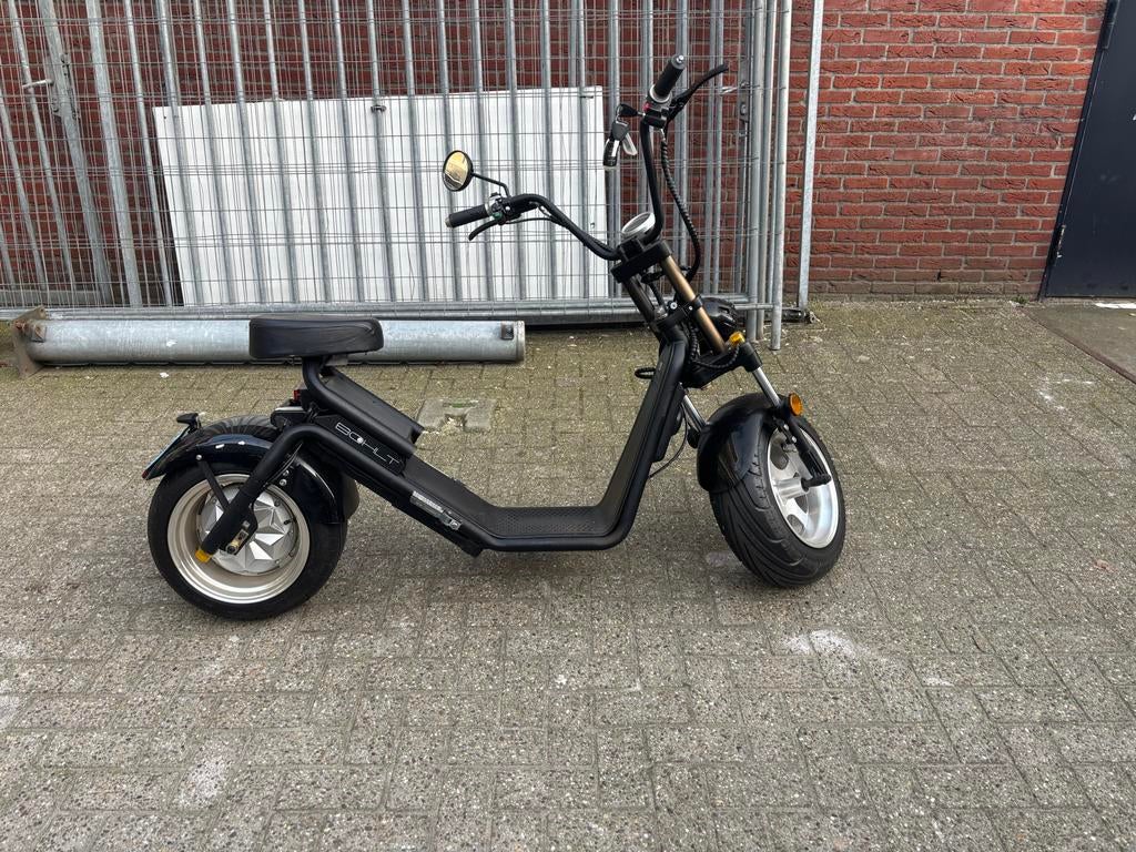 Elektrische Chopper Scooter Bohlt - Zwart, Fietsen en Brommers, Snorfietsen en Snorscooters, Ophalen of Verzenden, Gebruikt, Elektrisch