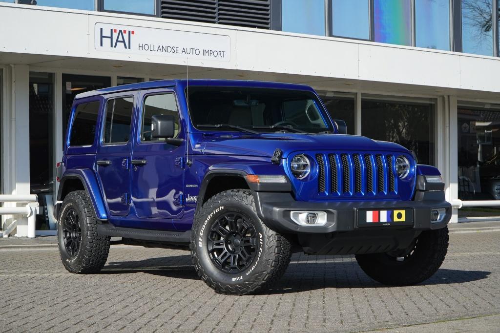 Jeep Wrangler Unlimited 2.0T Sahara I Hardtop I Automaat I, Automaat, Stoelverwarming, 4 cilinders, Blauw