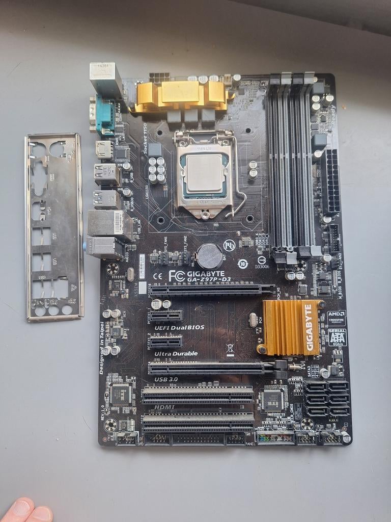 Gigabyte Moederbord, i7-4790K CPU, Cooler Master 750W PSU, Gebruikt, DDR3, Ophalen of Verzenden, LGA 1150