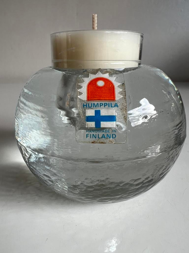 Iittala Nuutajärvi Humppilla Kandelaar Waxinelichthouder, Huis en Inrichting, Overige materialen, Ophalen of Verzenden, Zo goed als nieuw