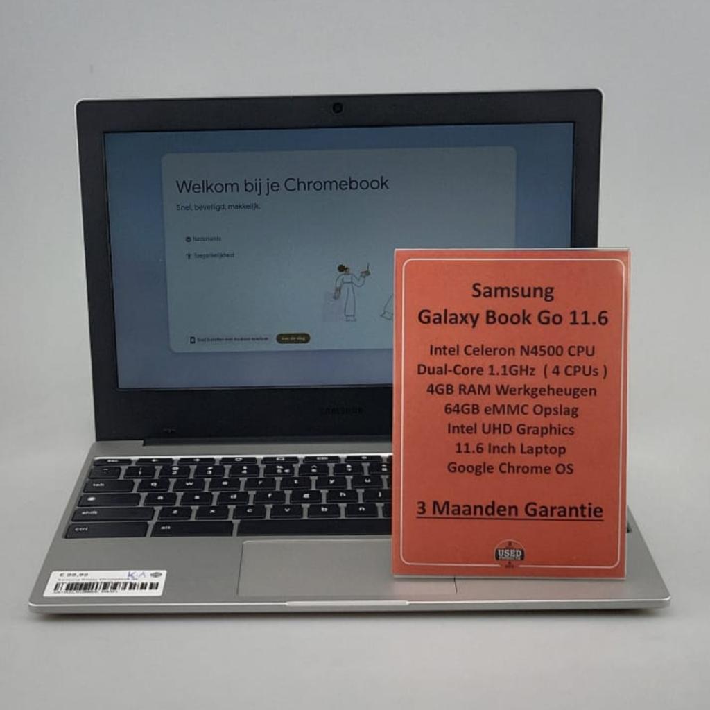 Samsung Galaxy Chromebook Go Intel Celeron/4GB/64GB Opslag, Samsung, Gebruikt, Support@Samsung.com, 129, Samsung-ro, Yeongtong-gu
Suwon-si, Gyeonggi-do 16677
South Korea