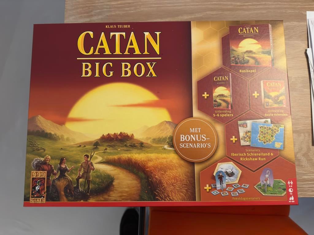 Catan big box, Hobby en Vrije tijd, Gezelschapsspellen | Bordspellen, Vijf spelers of meer, Ophalen of Verzenden, Nieuw, Reisspel