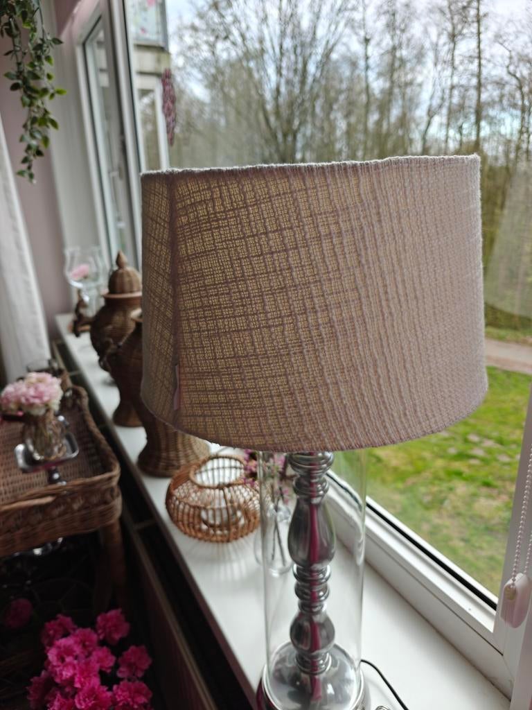 Riviera Maison lampen kap creme komt uit rookvrij huis, Huis en Inrichting, Lampen | Lampenkappen, Ophalen, Rond, Zo goed als nieuw