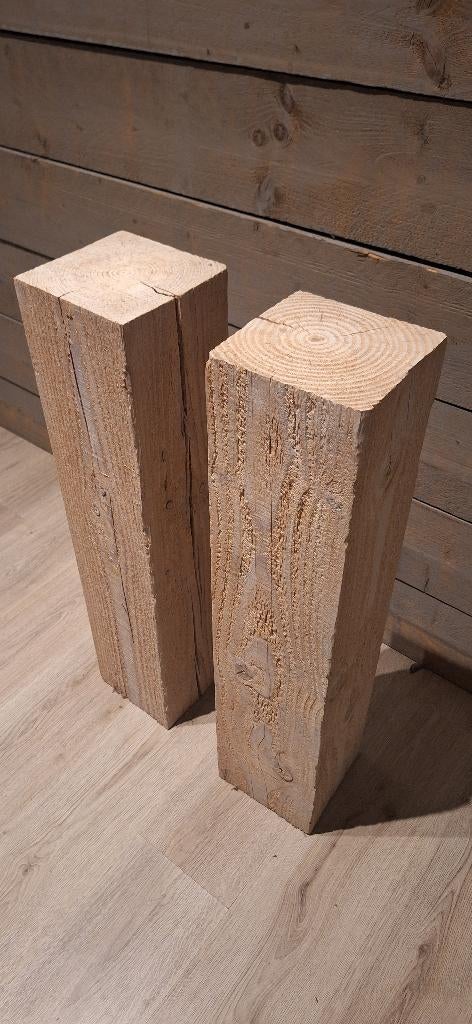 Massief houten zuilen, Ophalen, Gebruikt