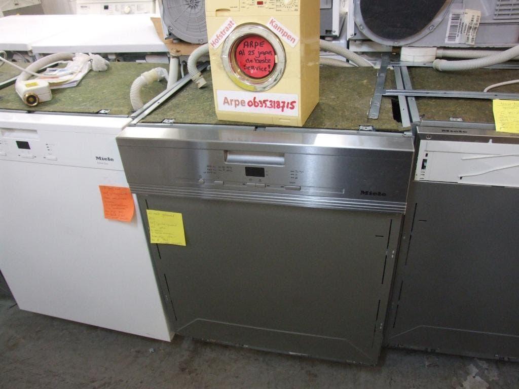 RVS  Miele halfgeintergr inbouw vaatwasser vanaf 349 ARPE, Ophalen, Minder dan 85 cm, Minder dan 10 liter, Zo goed als nieuw