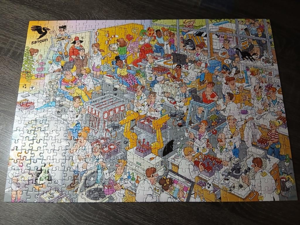 Bloed bank tweede puzzel, Ophalen of Verzenden, 500 t/m 1500 stukjes, Zo goed als nieuw