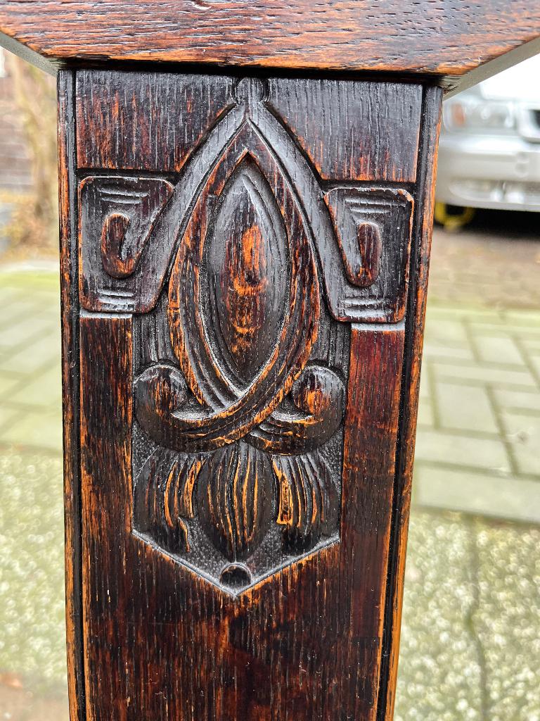 Arts and Crafts Jugendstil Art Deco Gründerzeit stoel, Huis en Inrichting, Stoelen, Gebruikt, Bruin, Art Deco Jugendstil Art Brut Brutalisme Gründerzeit