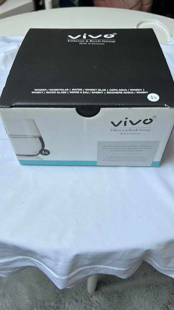 Vivo villeroy & boch water/whisky glazen, Ophalen, Nieuw, Waterglas